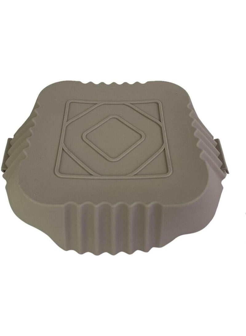 Premium Silicone Air Fryer Bowl 16cm – Square Reusable Air Fryer Liner, Non-Stick and Heat Resistant, Eco-Friendly Alternative to Disposable Parchment Paper-2Pcs - Image 3